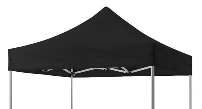 Marquee Roof 2.4m x 2.4m - BLACK - STOCK POLYESTER RR-240-BLACK-0