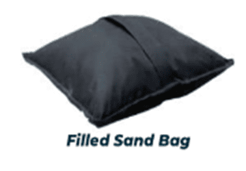 filled sand bag