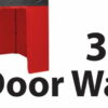Stock POLY Material Door Wall type Marquee Wall Panel 3m -  3SINGWD-RED_3 - Image 2
