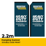 Hanging Banner Printed Material only 2.2m Double Sided Print