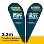 Tear Drop Print Material 2.2m DOUBLE Sided