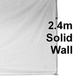 Stock Solid Wall - POLY Material Marquee Wall 2.4m - Solid Wall type -  24SINGWS-WHITE