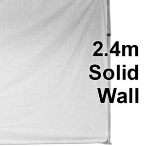 Stock Solid Wall - POLY Material Marquee Wall 2.4m - Solid Wall type - 24SINGWS-WHITE