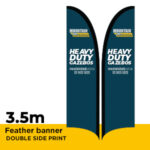 Feather Banner Printed Material only 3.5m Double Sided Print - BFBM35SS