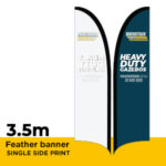 Banner Flag Feather Banner  - 35 - SINGLE SIDED Pr