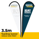 Tear Drop Print Material 3.5m SINGLE Sided