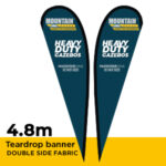 4.8m tear drop double sided print