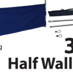 Marquee Half Wall Kit 3m - Pole + Fabric