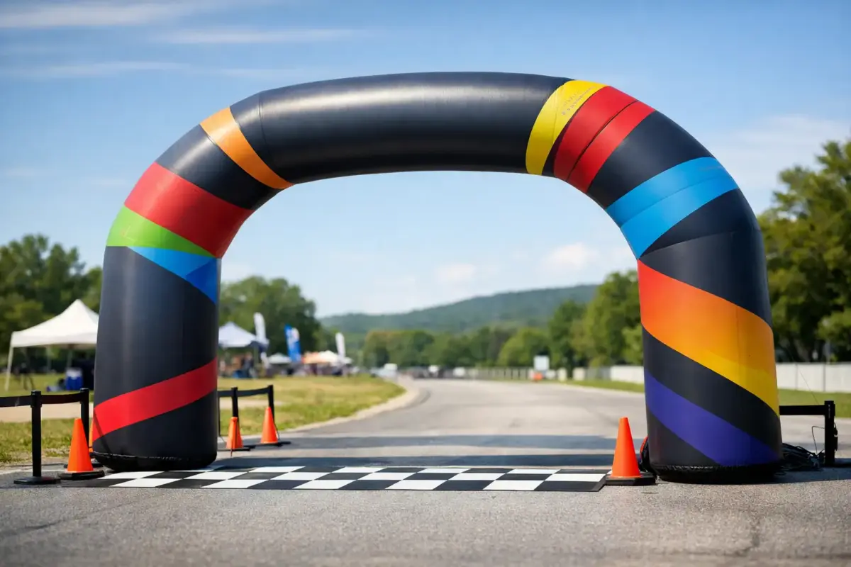 Branded Inflatable Finish Line Arch That Performs
