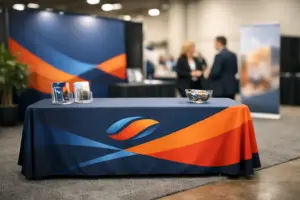 Branded Tablecloth for Trade Show Displays