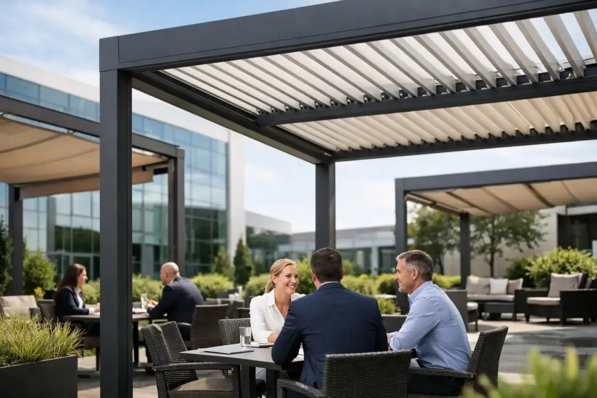 Choosing a Pergola Shade Solution for Business