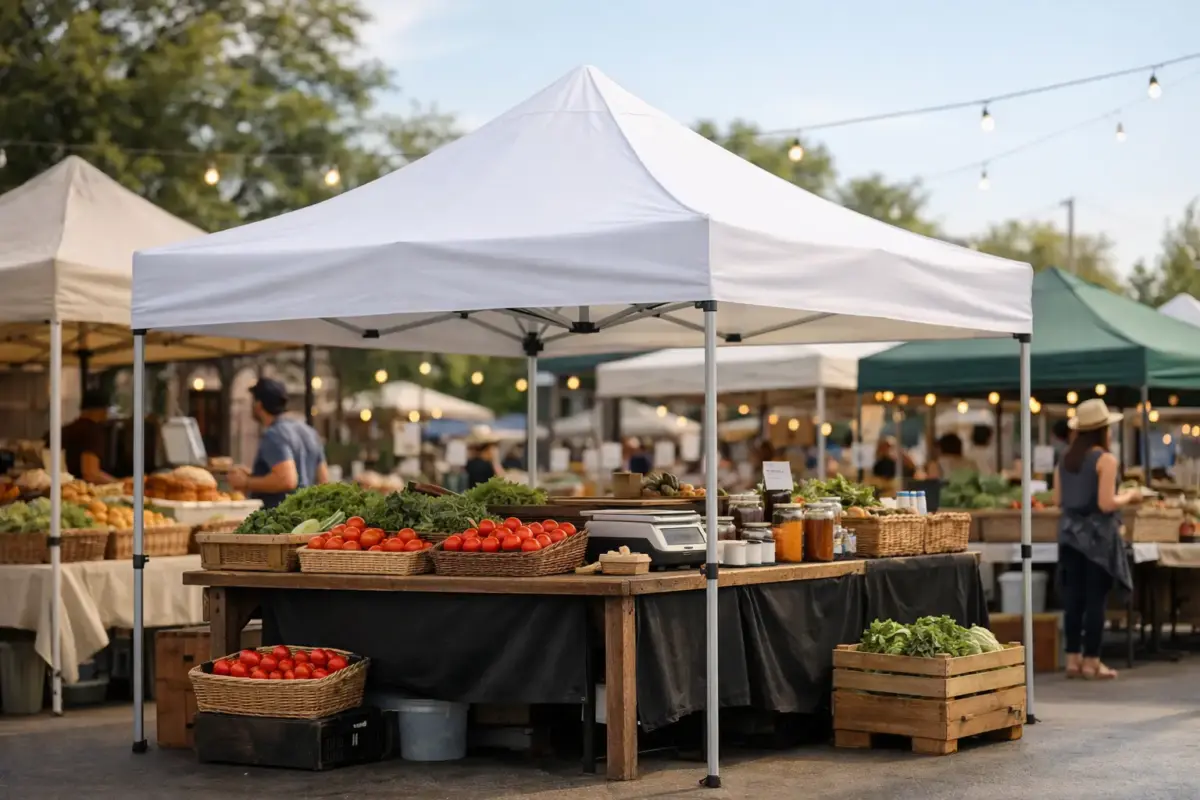 Commercial Gazebo for Markets That Works Hard