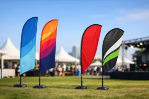 Event Branding Flags That Stand Up Outdoors