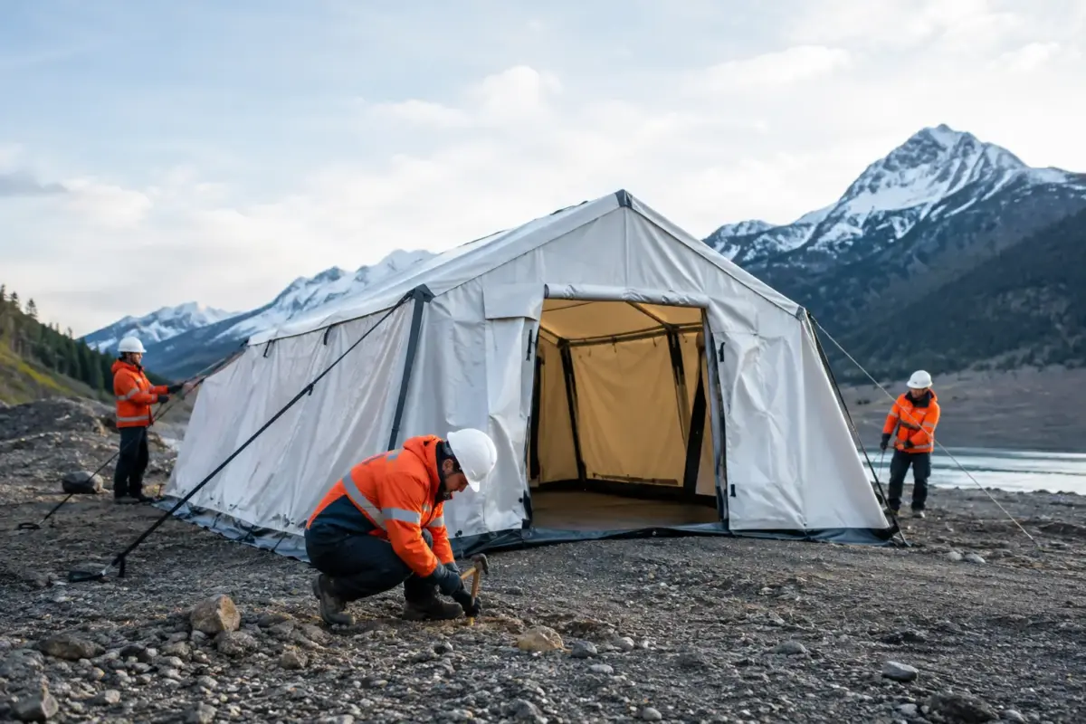 Emergency Tent Deployment for Tough Sites