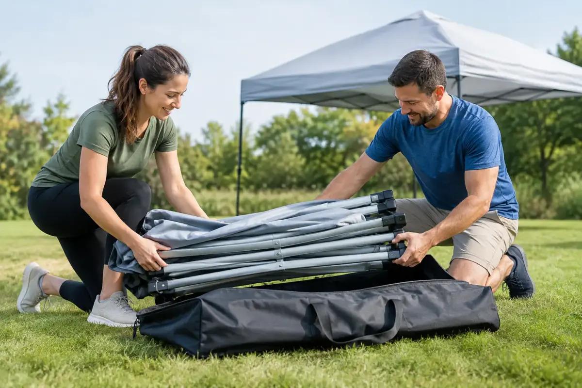 How to Pack a Folding Gazebo Without the Fight